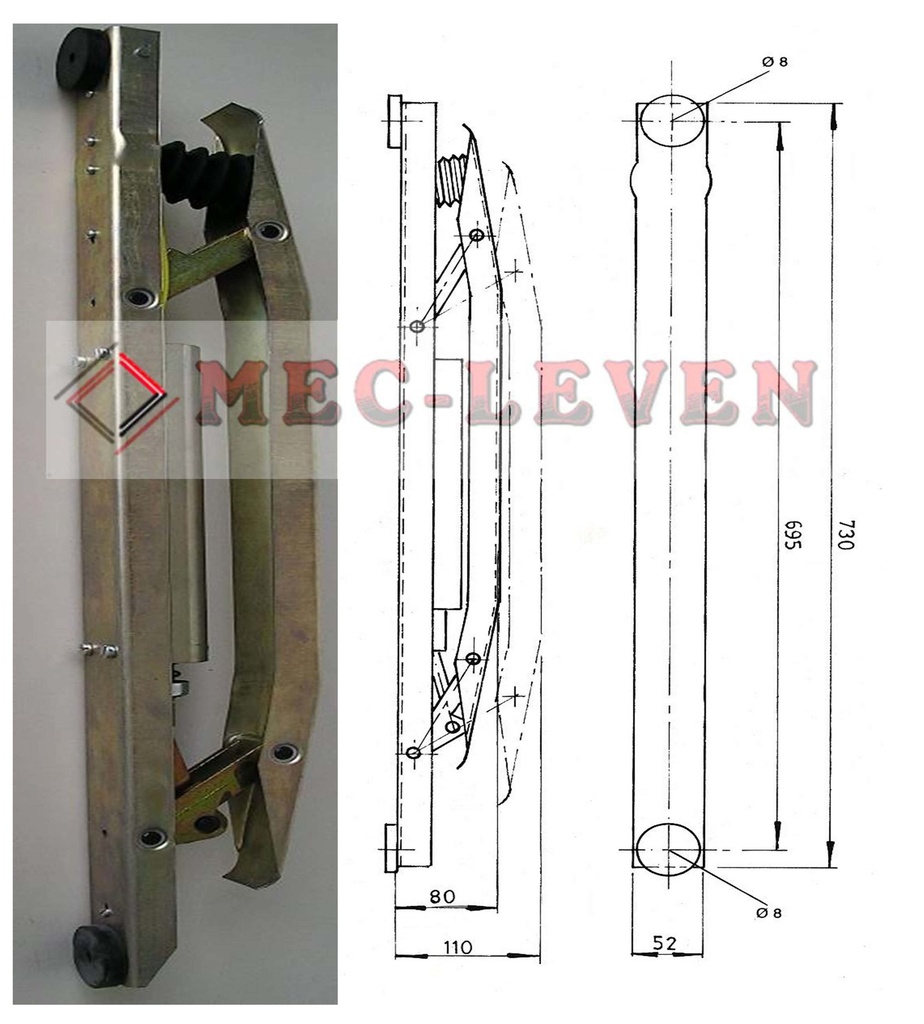 CUÑA RETRACTIL CONV. CON FUELLE 125V.
