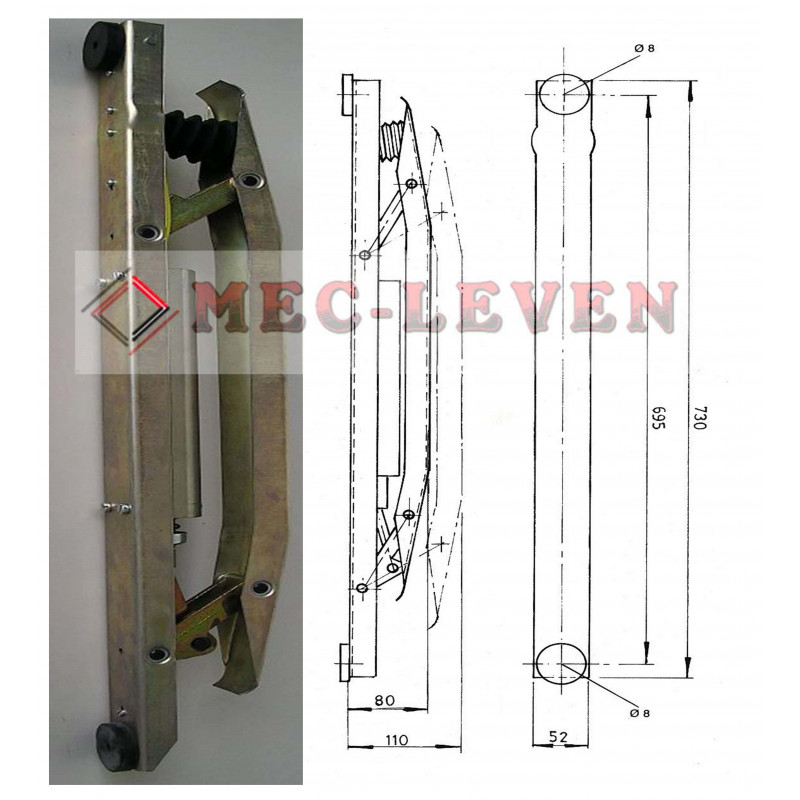 CUÑA RETRACTIL CONV. CON FUELLE 56V.